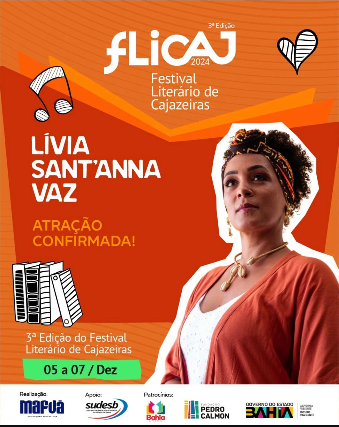 Lívia Sant’Anna Vaz, Promotora Pública e escritora, é atração confirmada no FLICAJ 2024