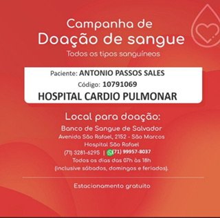 Campanha de Doação de Sangue em Salvador: Todos os Tipos Sanguíneos Necessários